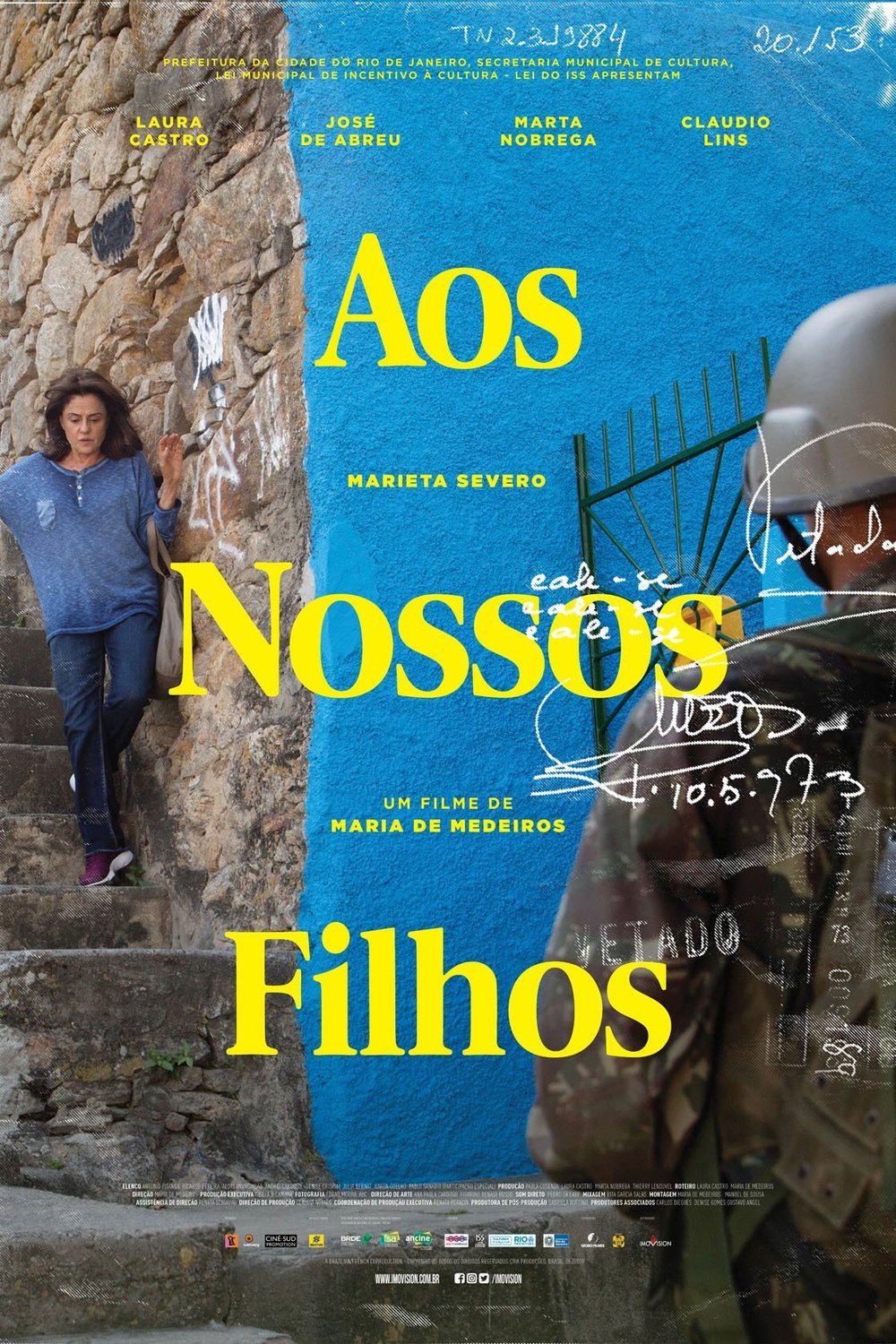 Portuguese poster of the movie Aos Nossos Filhos